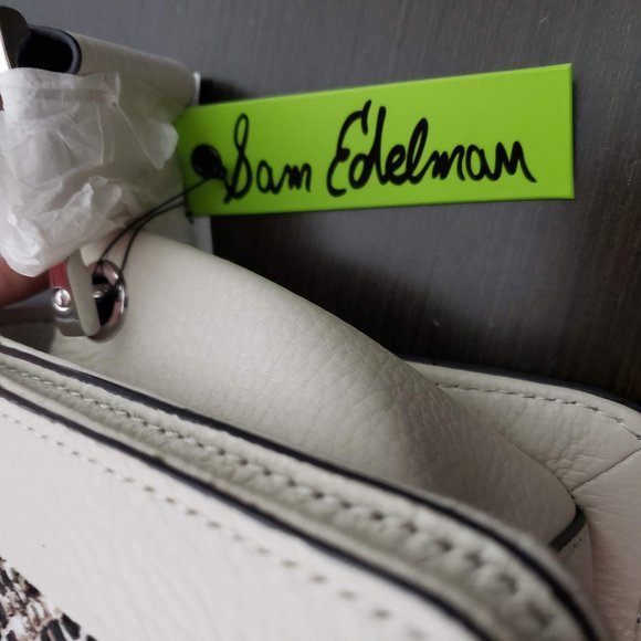 Sam Edelman Sally Boy  White  Leather Handbag - Picture 6 of 8